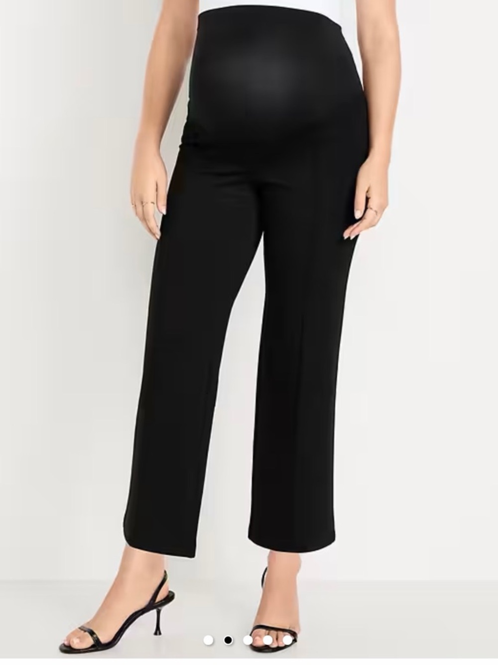 Old Navy Black Straight-Leg Maternity Pants
